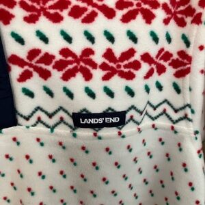 Lands’ End winter fleece pullover